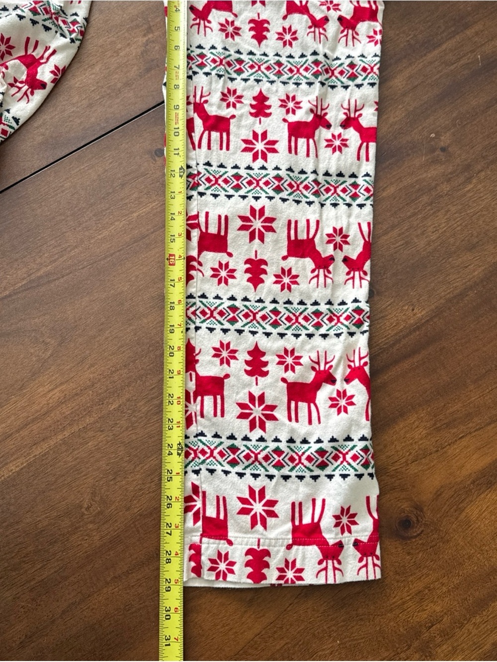 Hanna Andersson Unisex M Pajama Pants Relaxed Flannel Pockets Reindeer Lounge - Picture 7 of 7